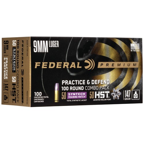 FED 9MM 147GR COMBO 100 - 556 Black Friday Promotion